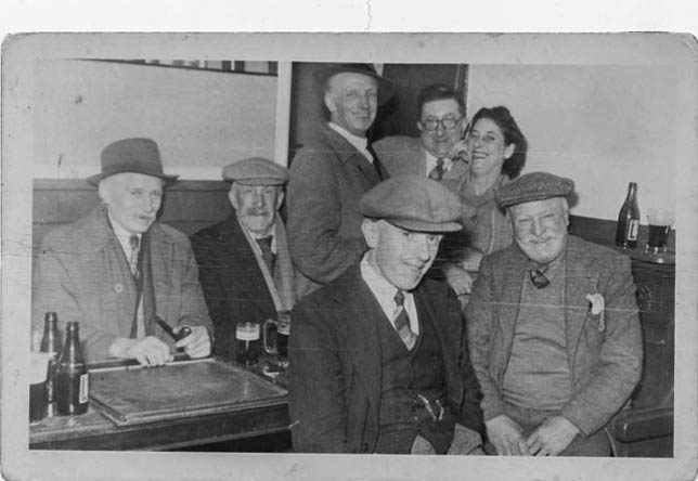 Some of the Wheatsheaf regulars in the early 1950s
