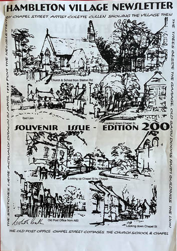 Cover of the Village Newsletter 200th edition.