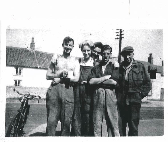 A group of farm workers