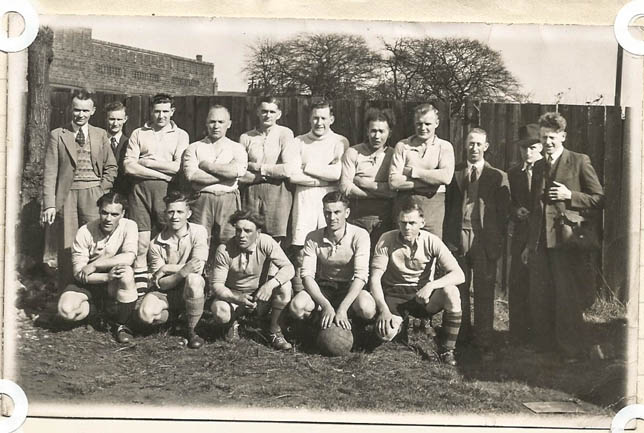 Football team possibly sometime in the 1960s