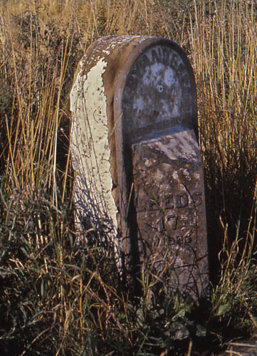 Milestone to the West of the Village