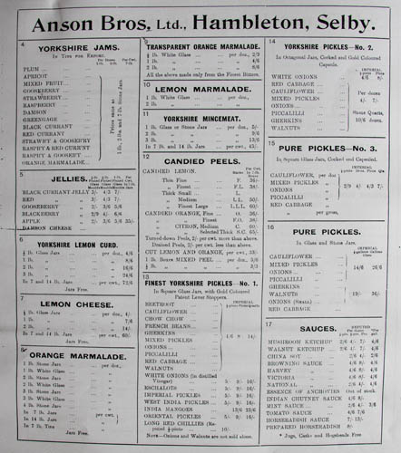 Items 4-17 in the Anson Brothers 1913 Index