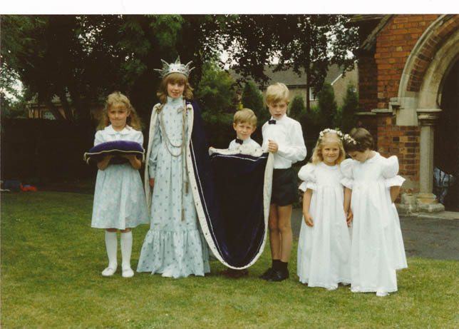 Helen Millington and her attendants