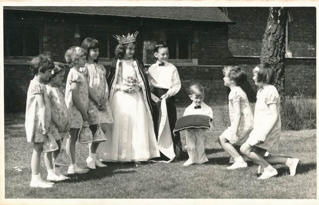 Ann Davey and her attendants.