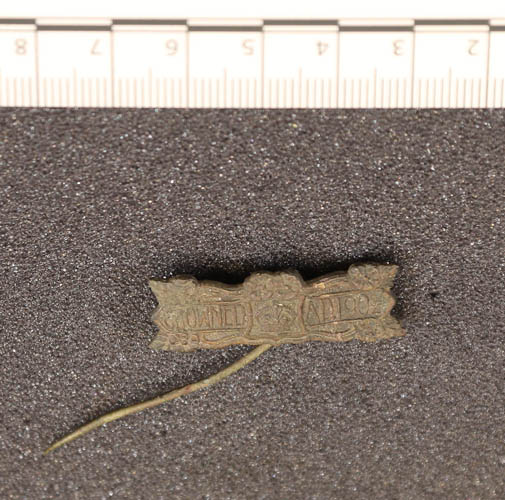 A pin broach dated 1902