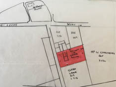 Plan showing the Old Vicarage site and Glebe Land