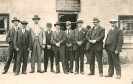 Committee of the Lily of the Valley Lodge of the Order of Ancient Shepherds outside the Red Lion