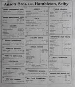 Items 18-37 from Anson Brothers Ltd 1913 index