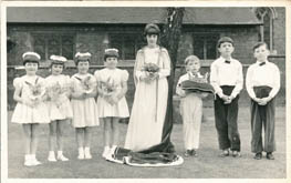 Sandra Howcroft and her attendants