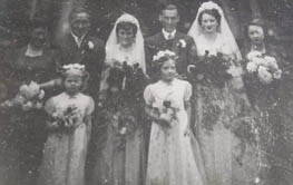 Double wedding of two sisters in the Howcroft family